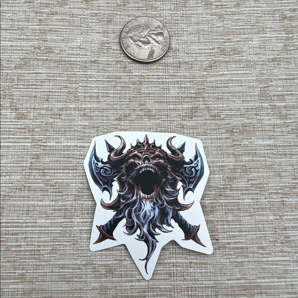 Viking Valhalla Gross Grunge Horror Funky Single Decor Art Sticker - Picture 2 of 3
